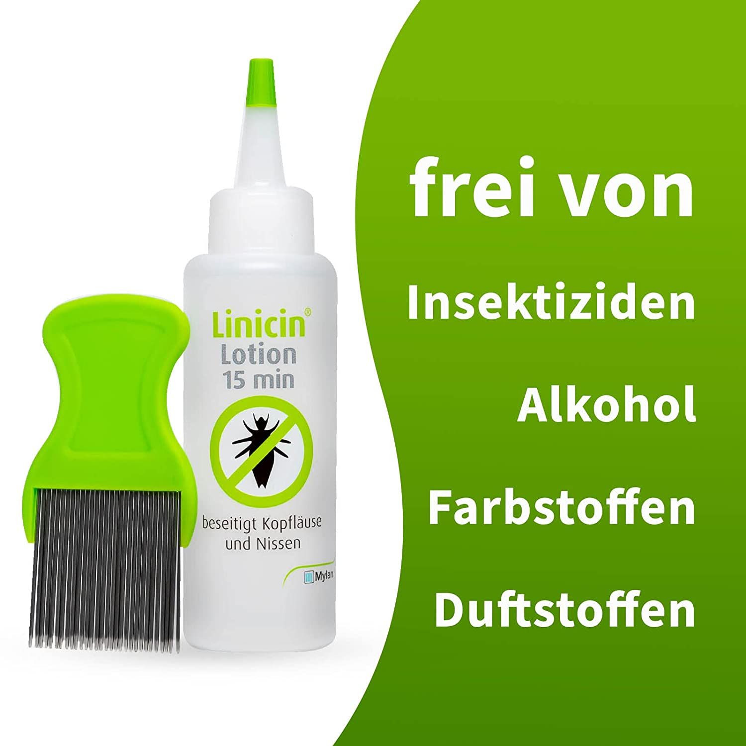 Linicin Lotion mit Läusekamm Läusemittel zur Behandlung von