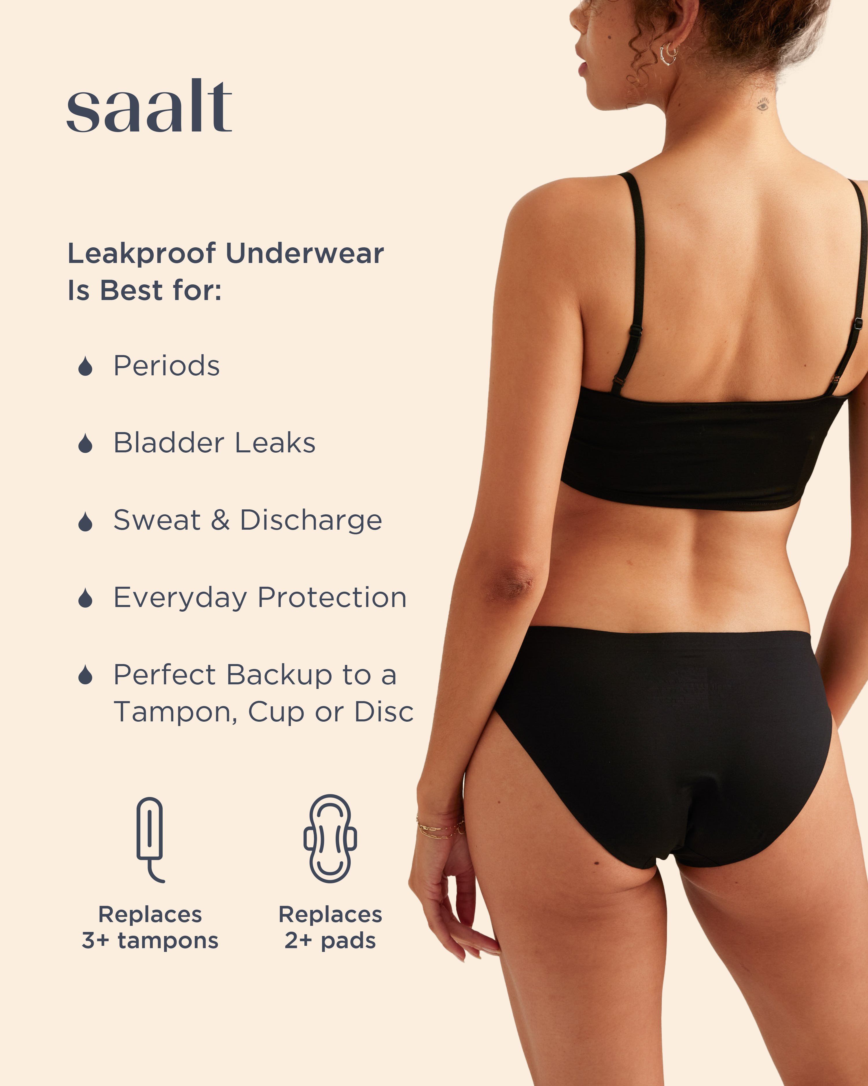 Saalt Seamless Bikini Damen Periodenunterwäsche