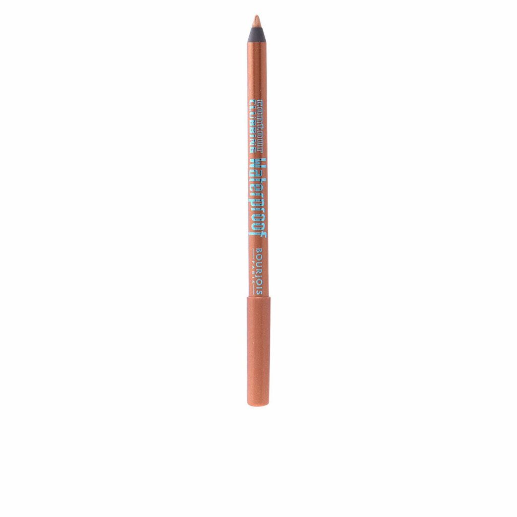Orangefarbener Konturenstift. Aufschrift: Waterproof. Marke: Bourjois.
