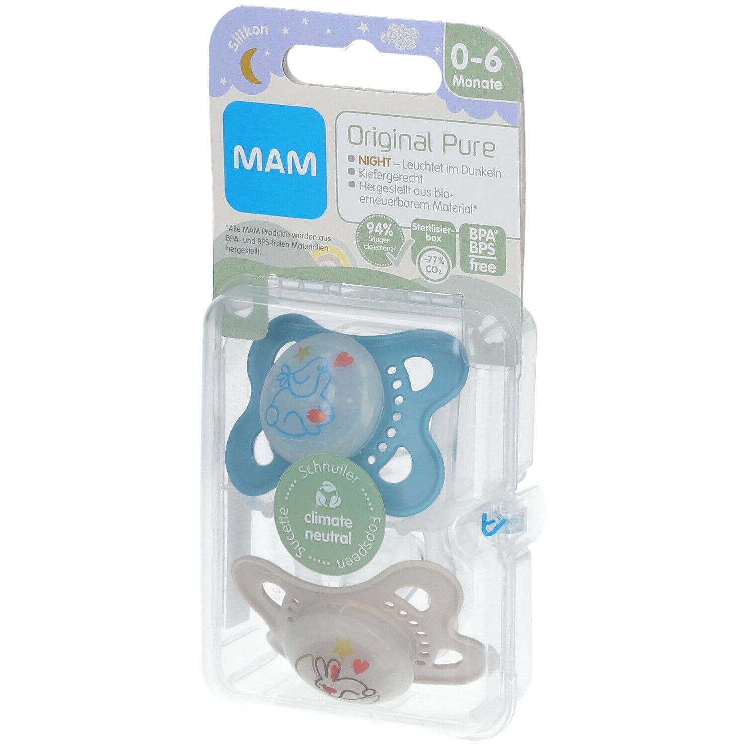 MAM Original Pure Night Silikon 0-6 (Farbe nicht frei wählbar)