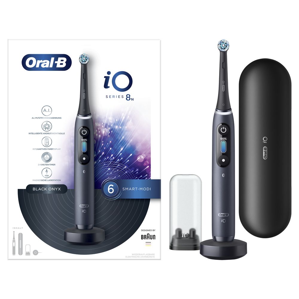Oral-B - Elektrische Zahnbürste "iO Series 8N Black Onyx" in Schwarz
