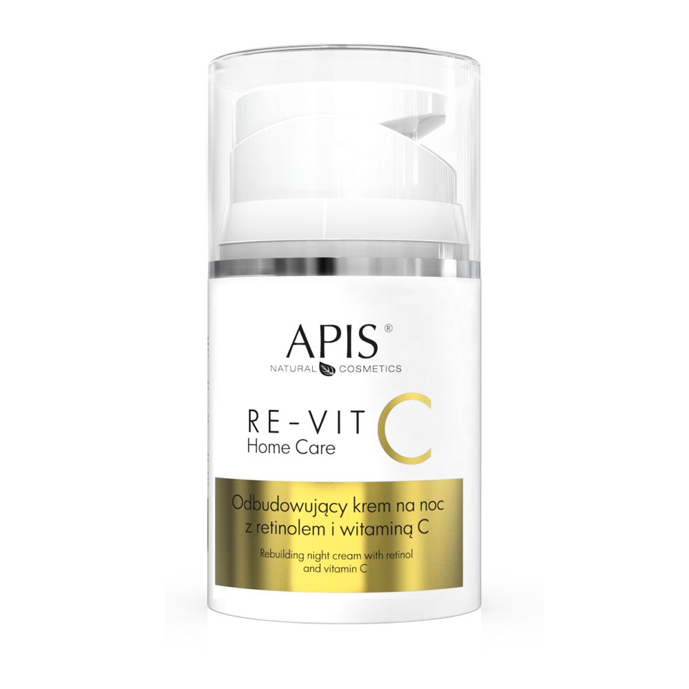 APIS RE-VIT C, Hauterneuernde Nachtcreme mit Retinol und Vitamin C, Anti-Aging