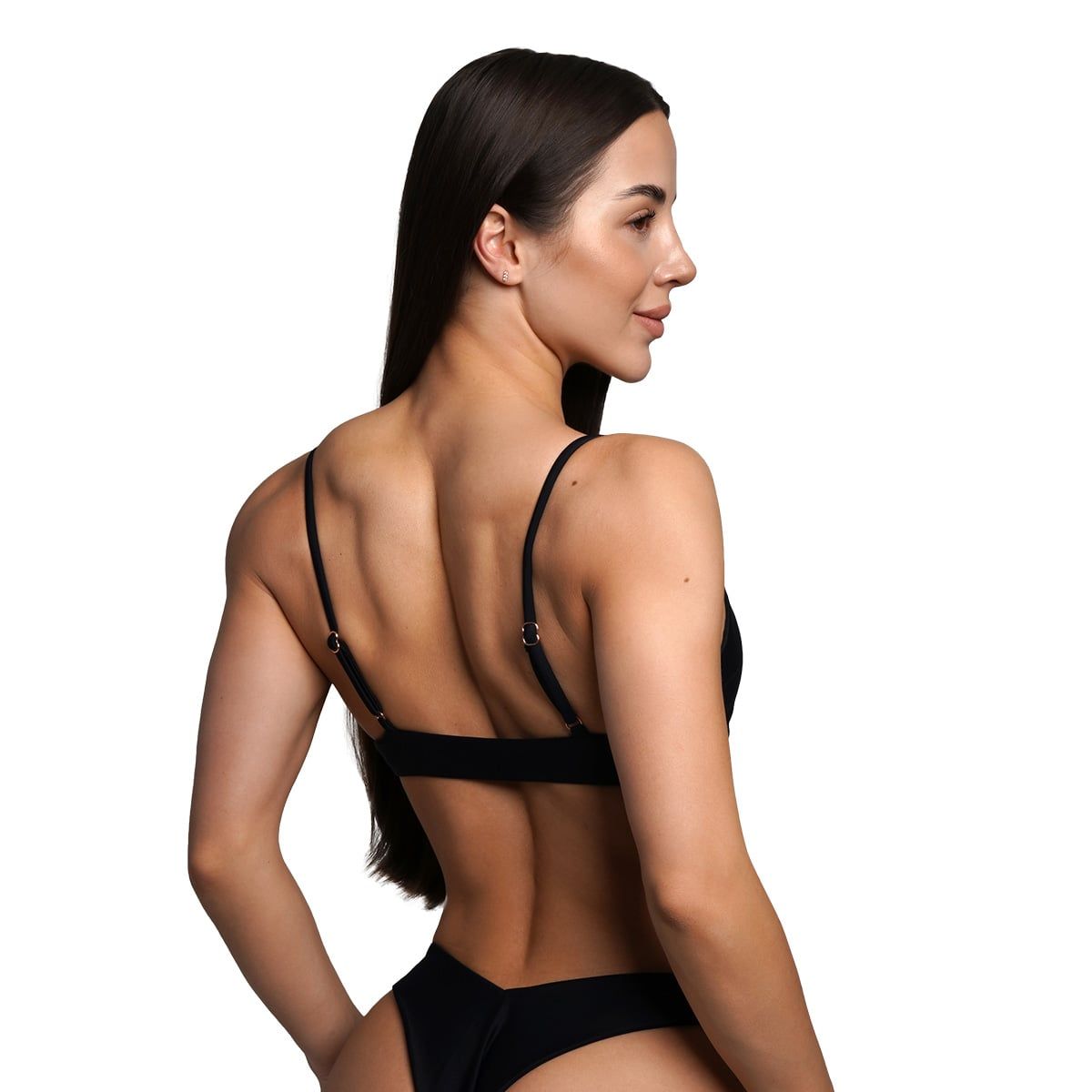 GymBeam Bikini-Oberteil Damen HAWAII mit verstellbaren Trägern in Schwarz