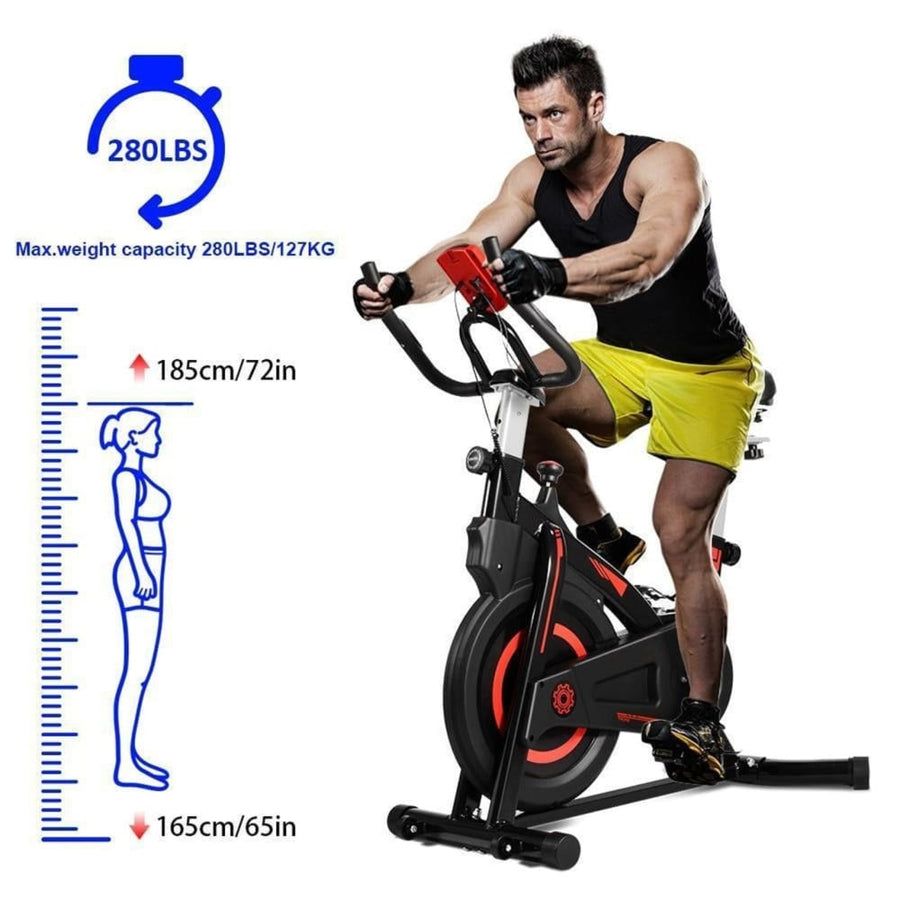 Sport-Knight® Heimtrainer Profi Fahrrad Rot