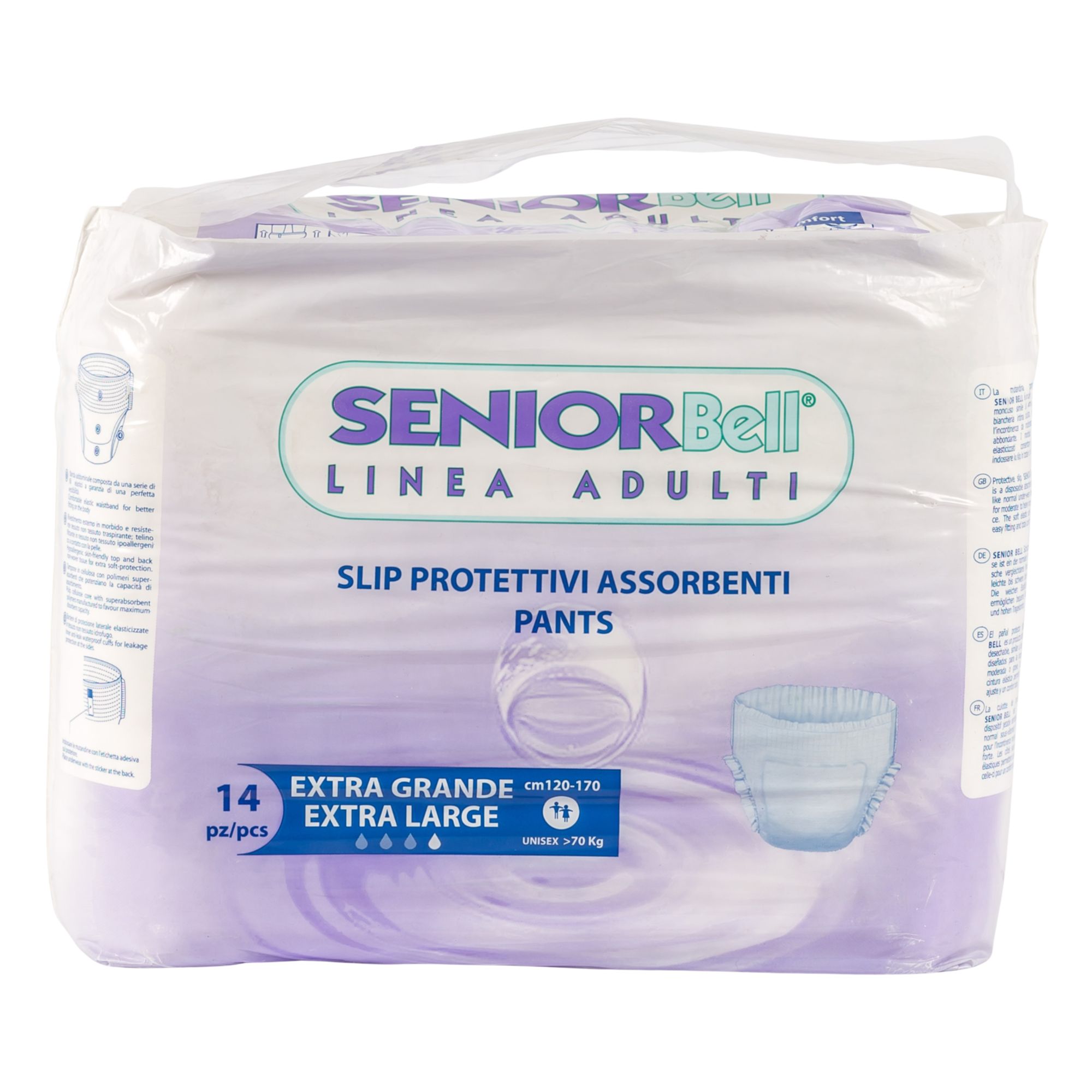 Medical Sud Senior Bell Pannoloni Mutandina pull-on per adulti Taglia XL
