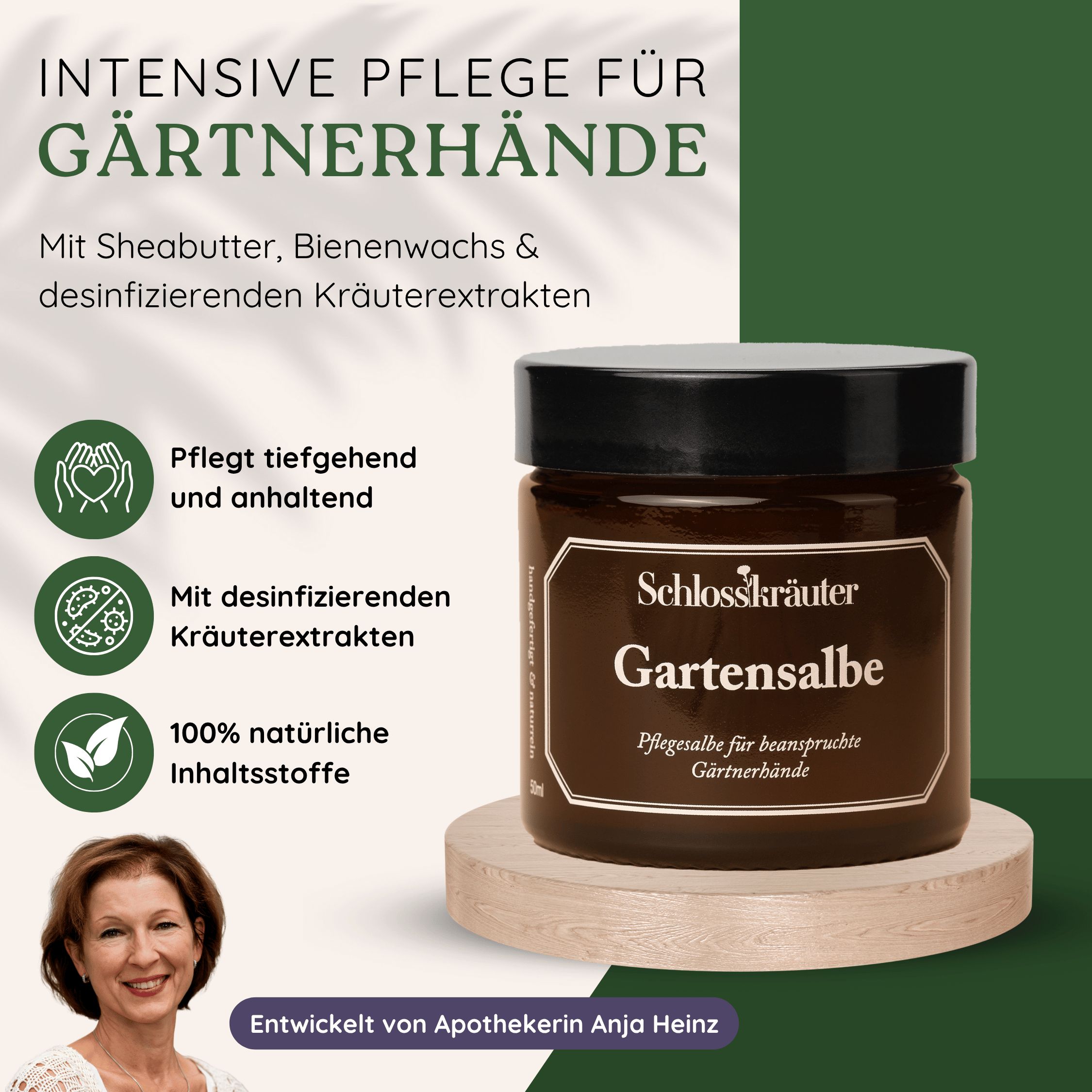 Schlosskräuter Gartensalbe Handcreme