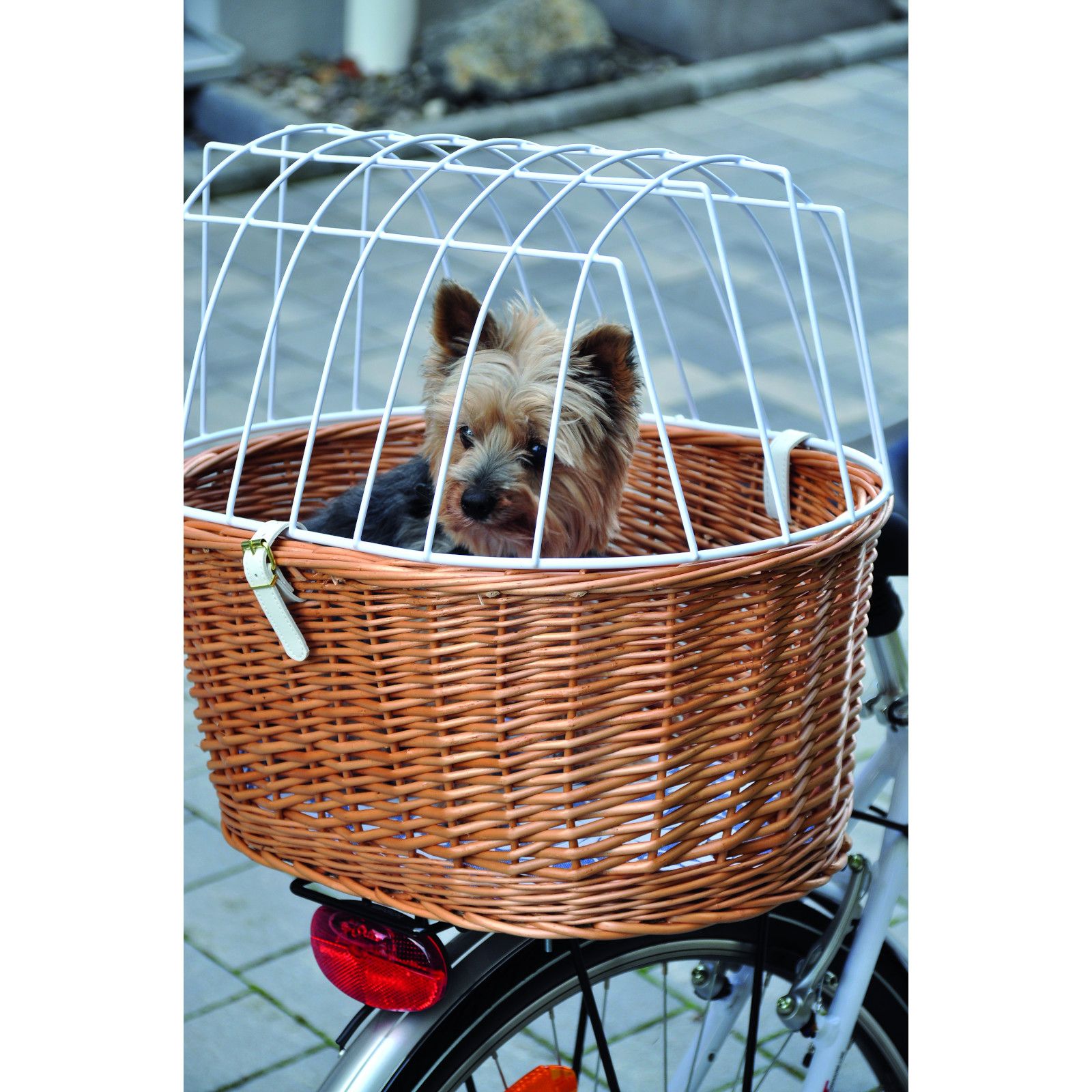 Aumüller Fahrrad-Tierkorb mit Halter - Gepäckträgermontage