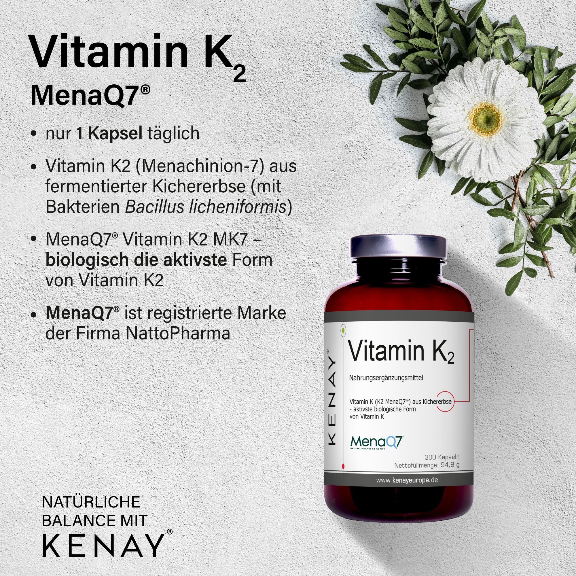 Vitamin K2 MenaQ7®  | KENAY®