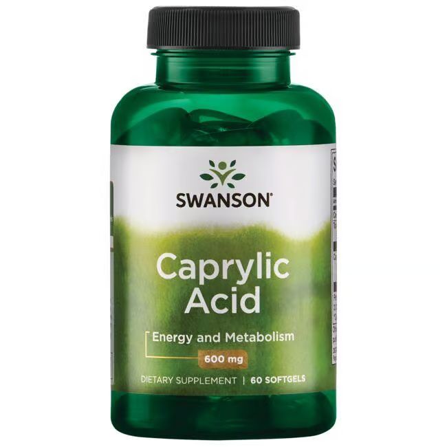 Swanson Caprylsäure 600 mg 60 Pc