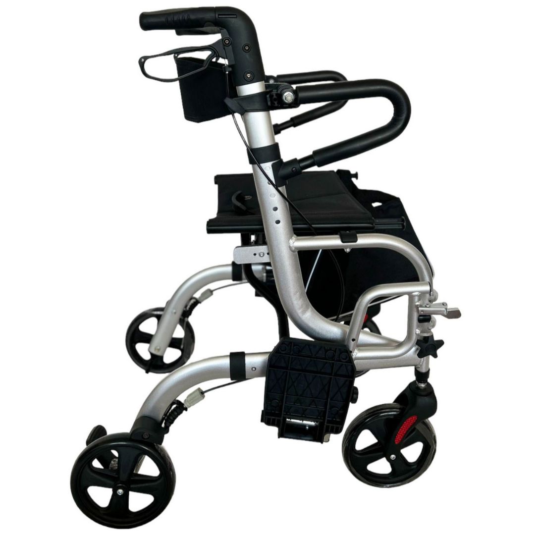 abc HOME | Armlehnen-Set für Rollator-Rollstuhl 2in1