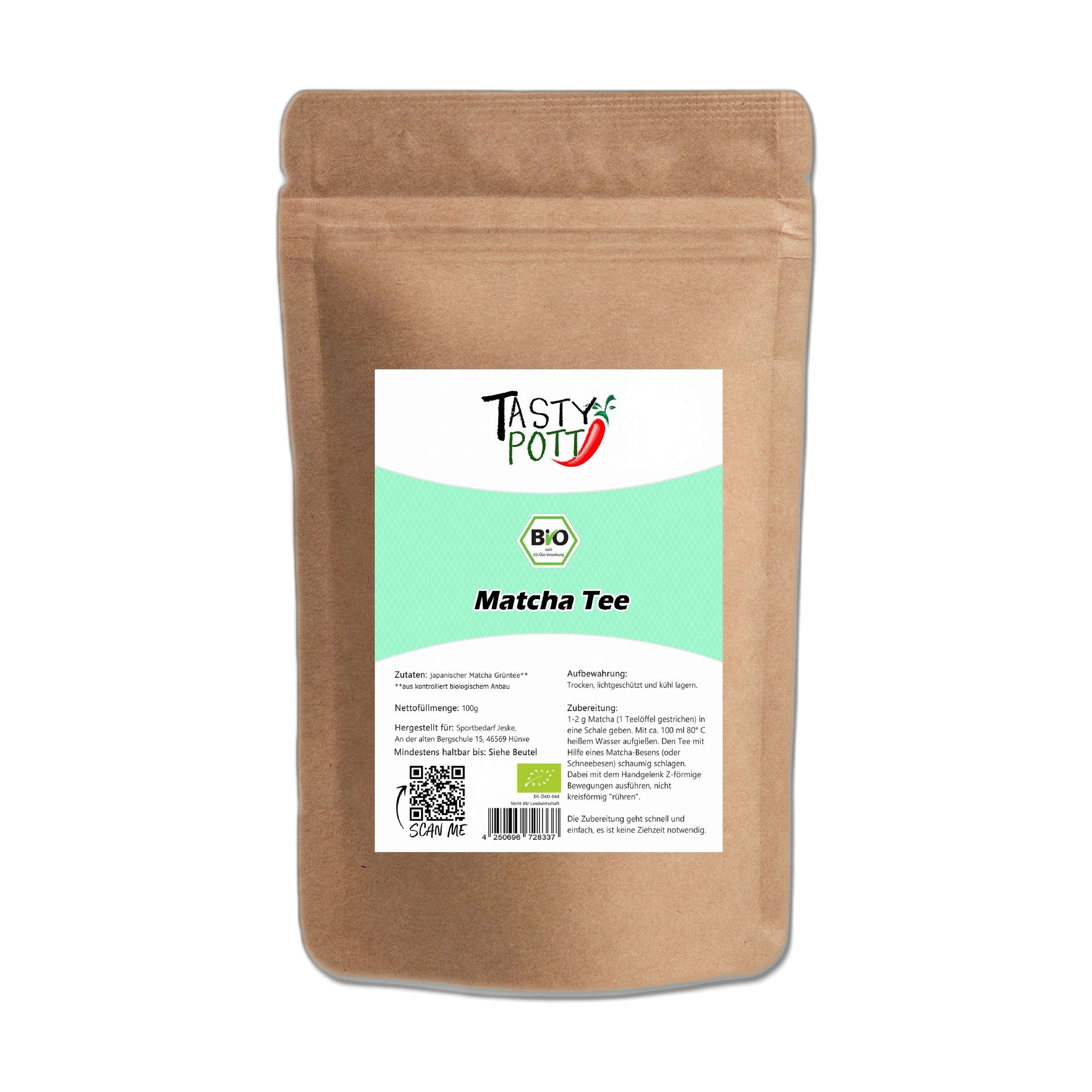 Tasty-Pott Tasty Pott Bio Matcha Tee Pulver 100 g