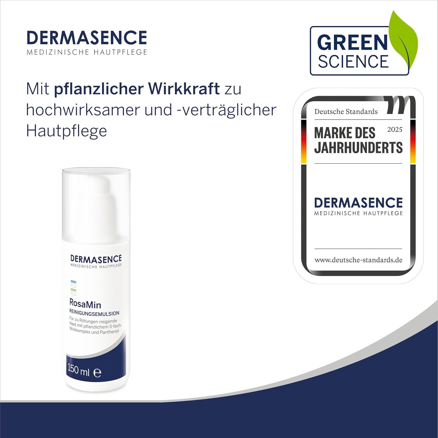 DERMASENCE RosaMin Reinigungsemulsion Gesichtsreinigung