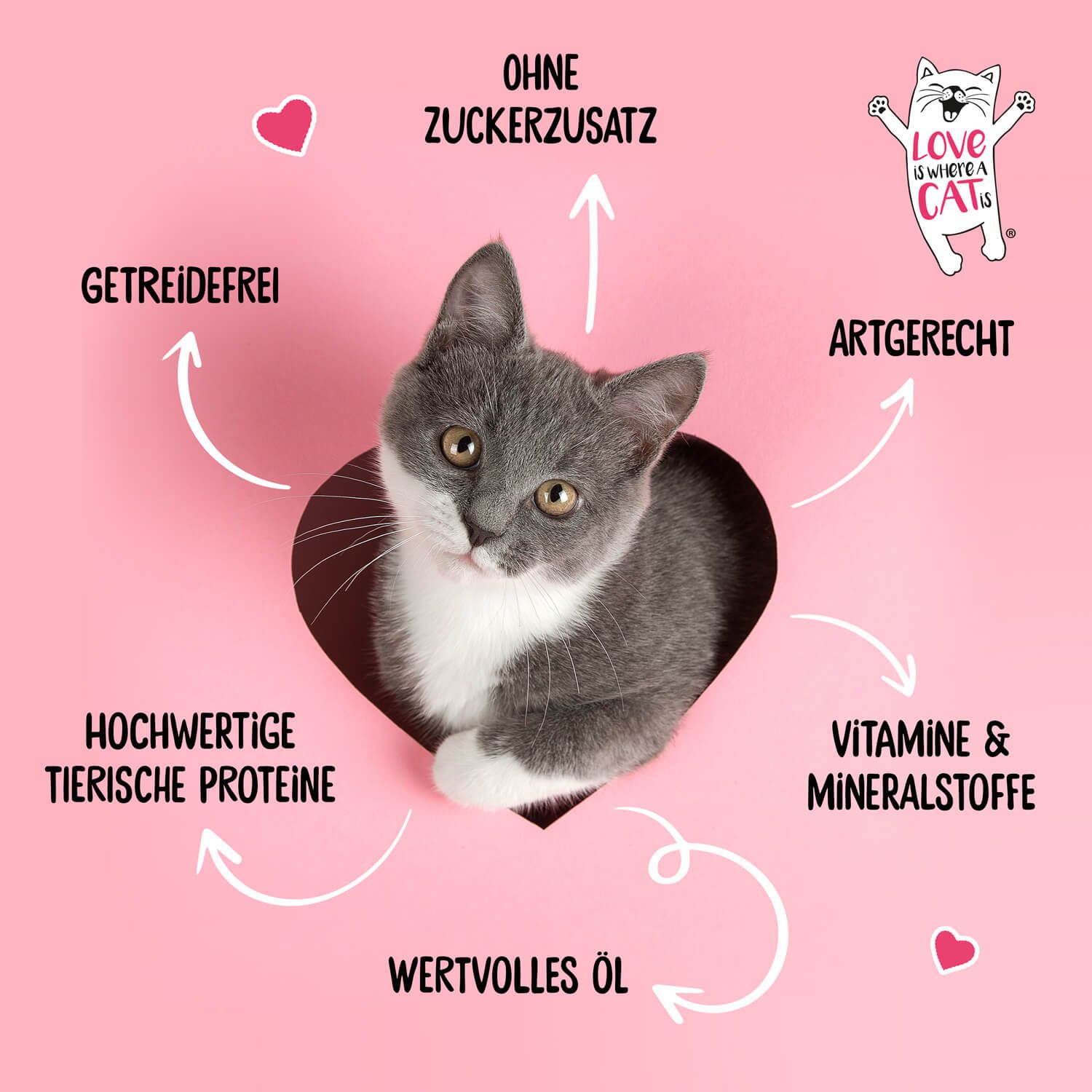 Love is where a cat is® Pute und Perlhuhn