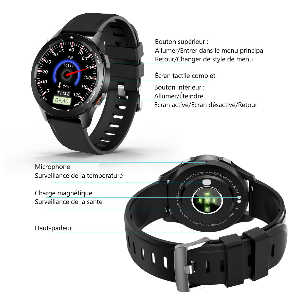 Platyne Multifunktionale Smartwatch