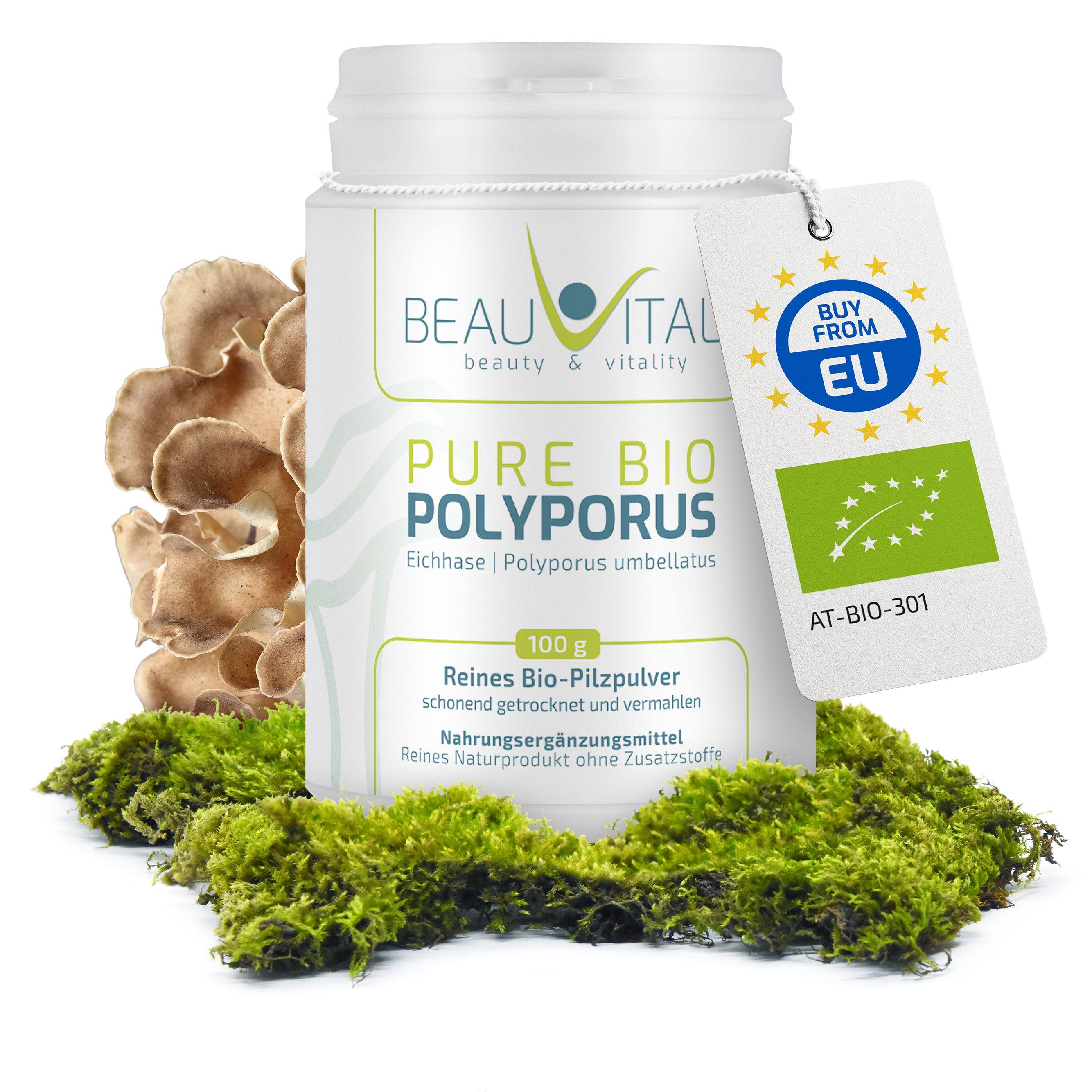 BEAUVITAL® Pure Bio Polyporus umbellatus Pulver, Eichhase