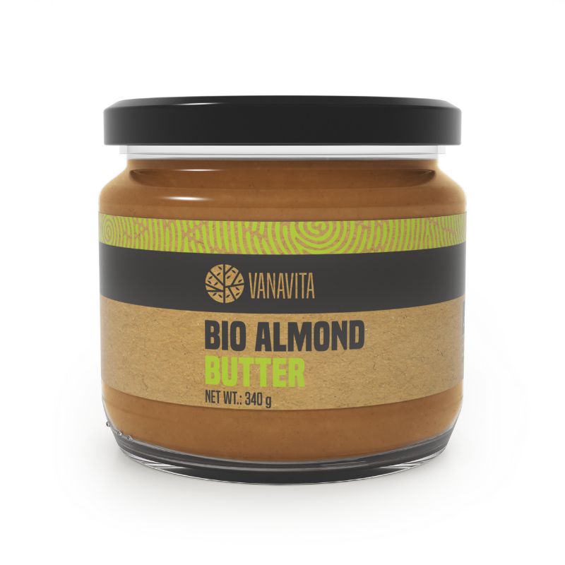 GymBeam BIO Mandelbutter geröstete Mandeln 340 g