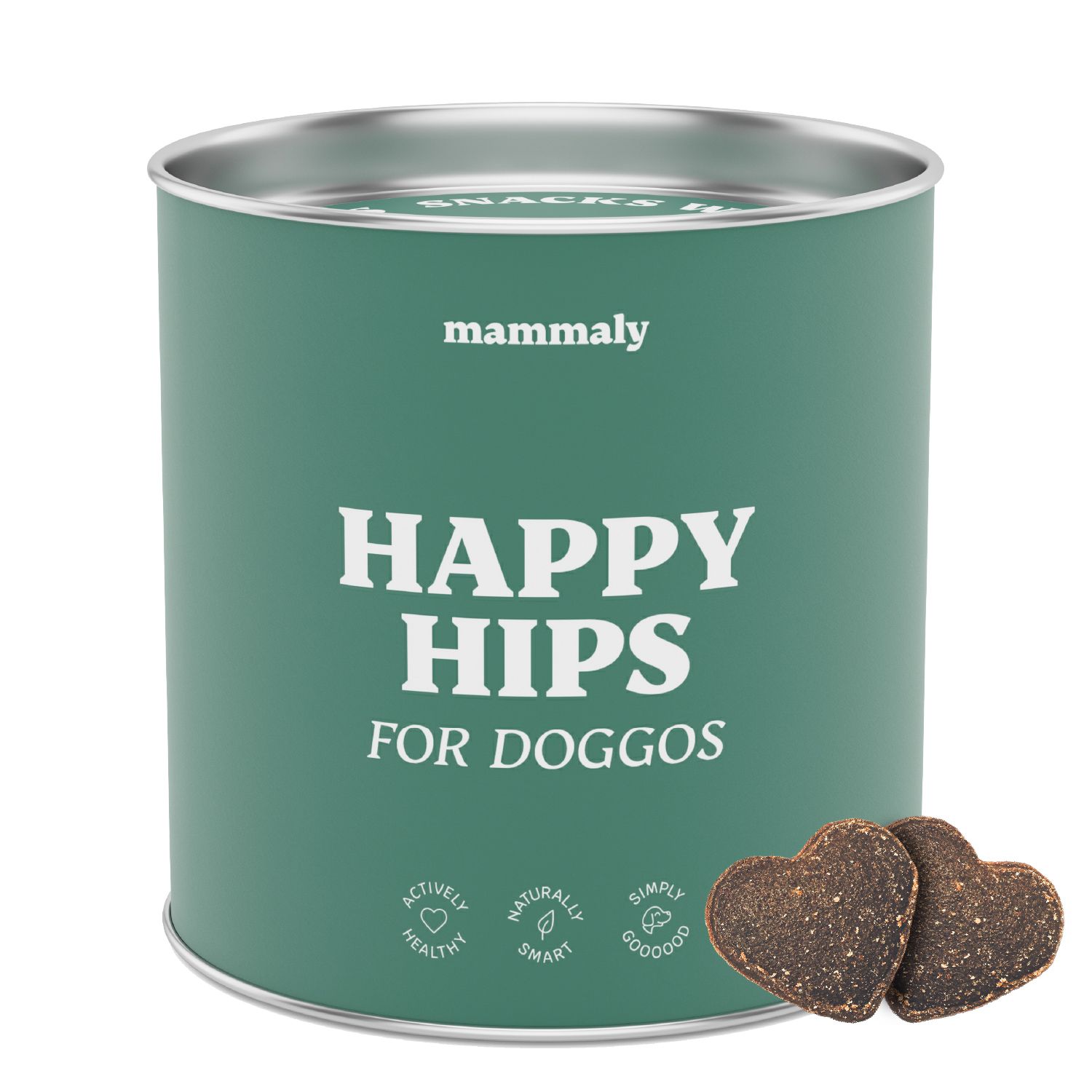 mammaly Happy Hips Gelenk Snacks für Hunde mit Grünlippmuschel Hund, beugt Arthrose vor