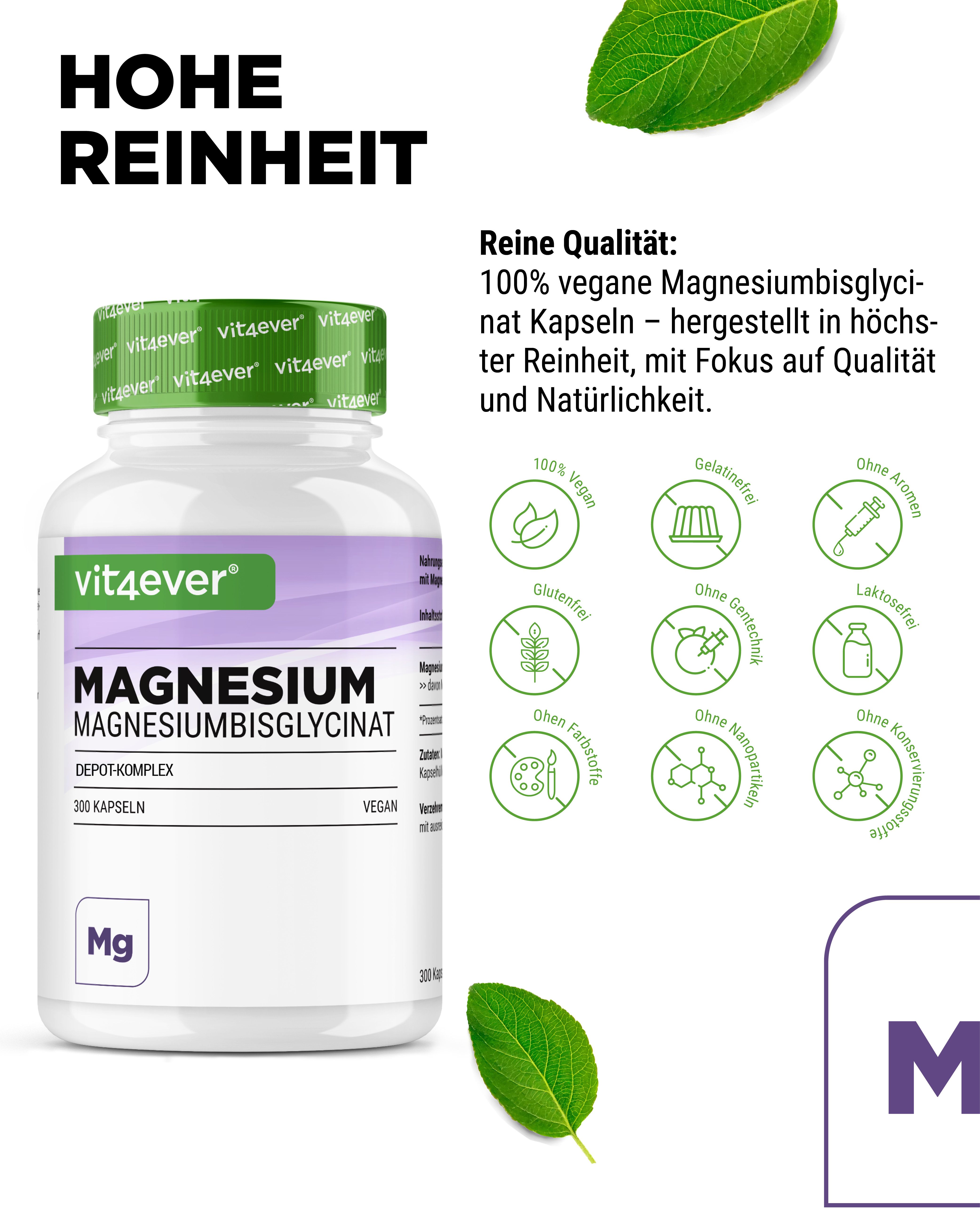 vit4ever Magnesiumbisglycinat Depot Komplex
