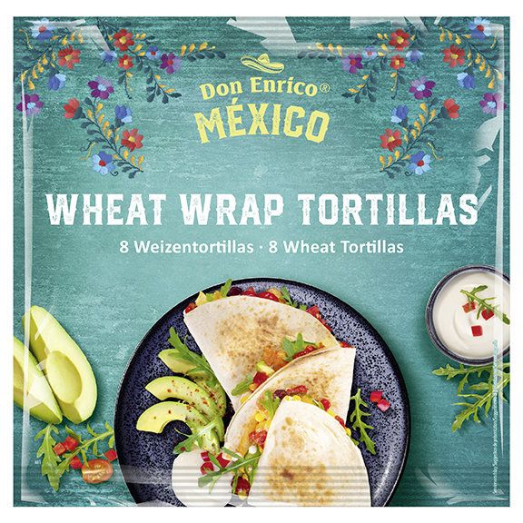 Don Enrico Wheat Wrap Tortillas, 8 Weizentortillas