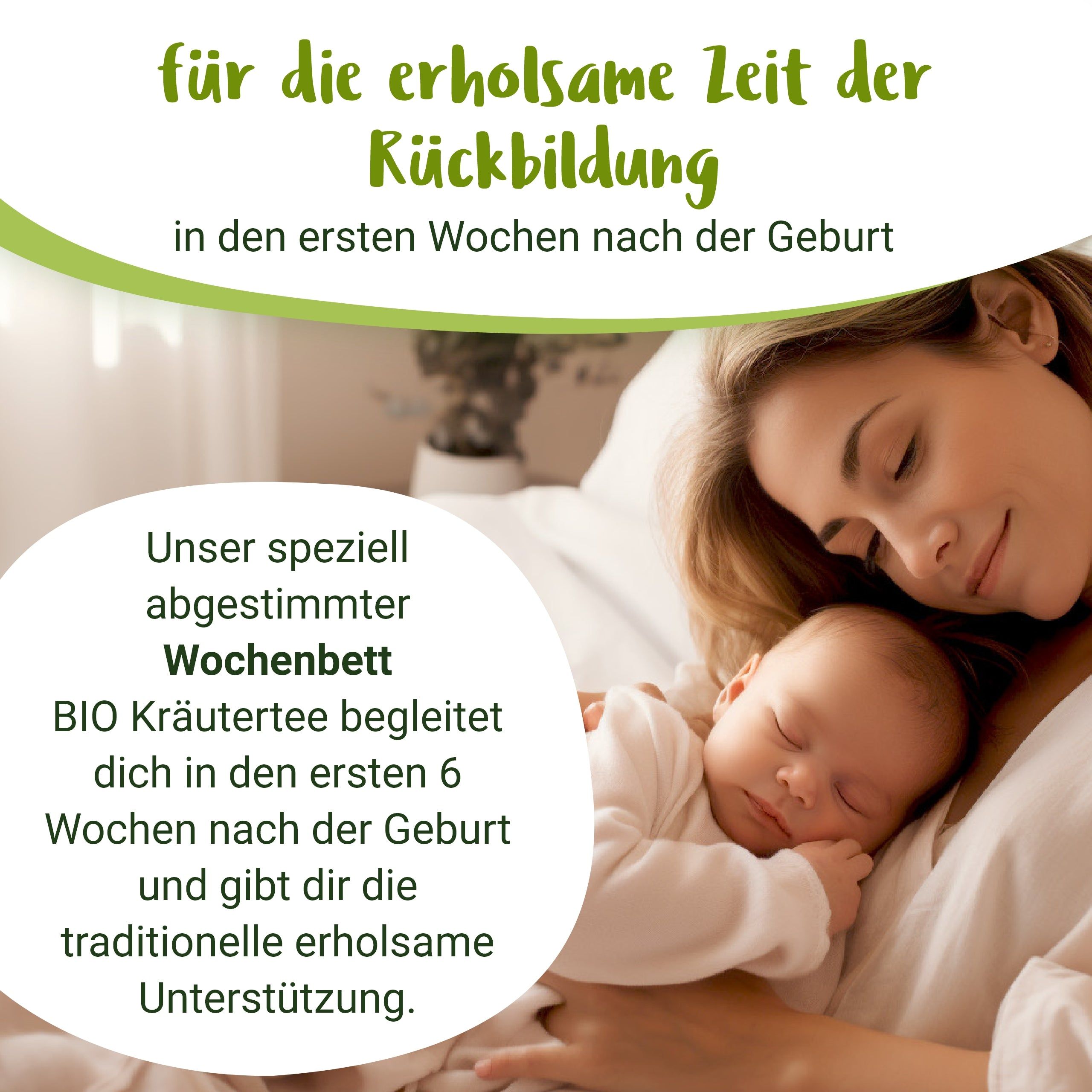 Wochenbett BIO Schwangerschaftstee mit Frauenmantel und Schafgarbe - von PregniVital®