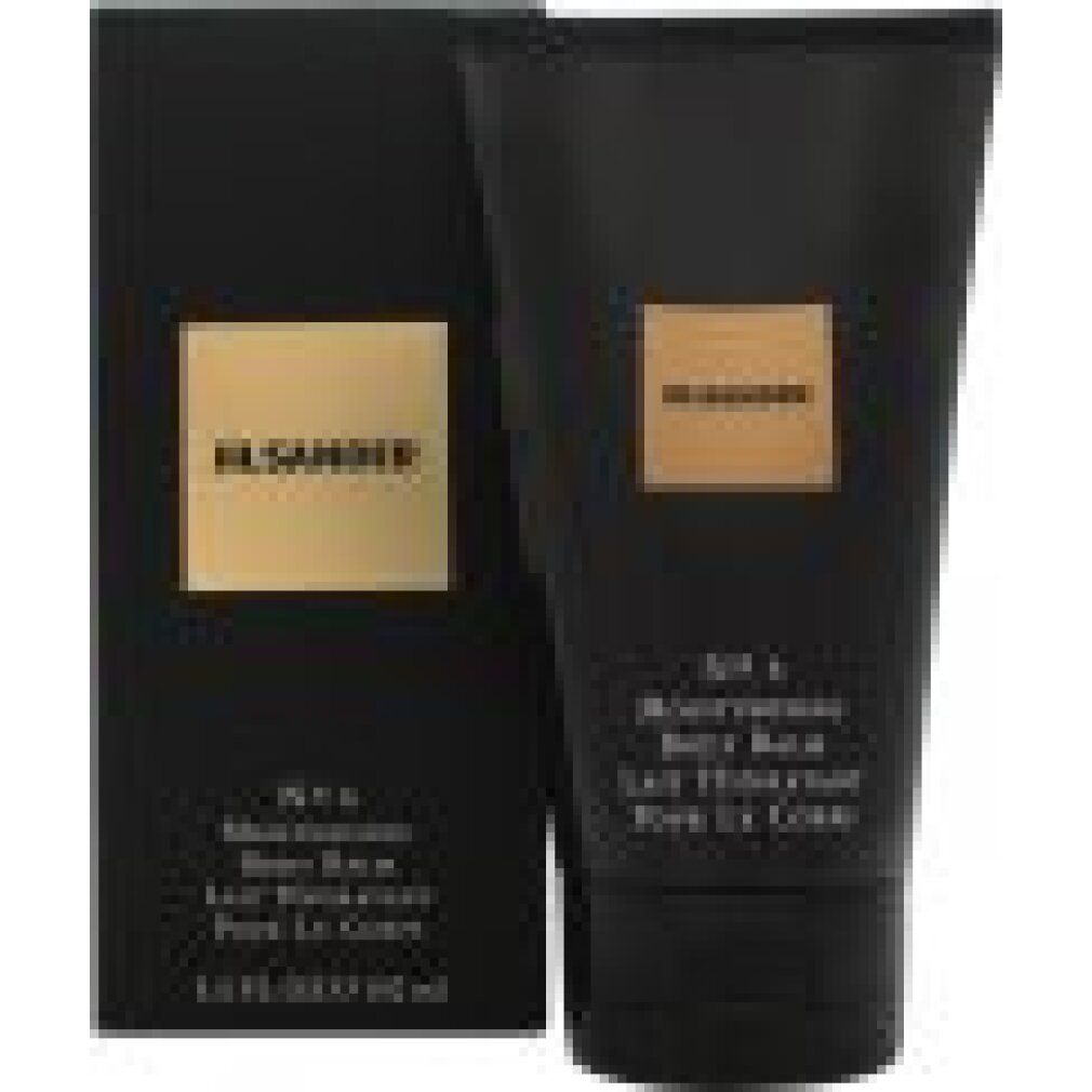 Schwarze Tube und Schachtel. Goldfarbenes Logo und Schriftzug. Produkt: No. 4 Moisturizing Body Balm. 150 ml.