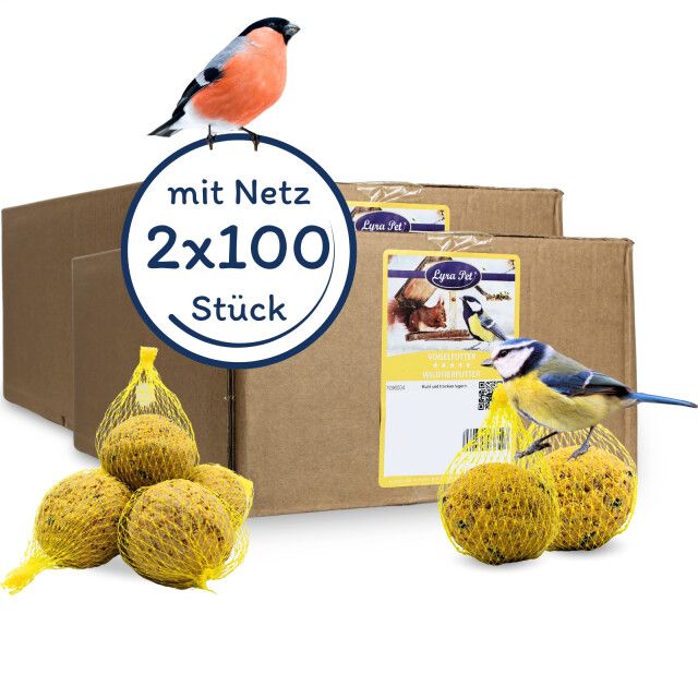 Lyra Pet® Meisenknödel mit Netz à 90 g = 18 kg
