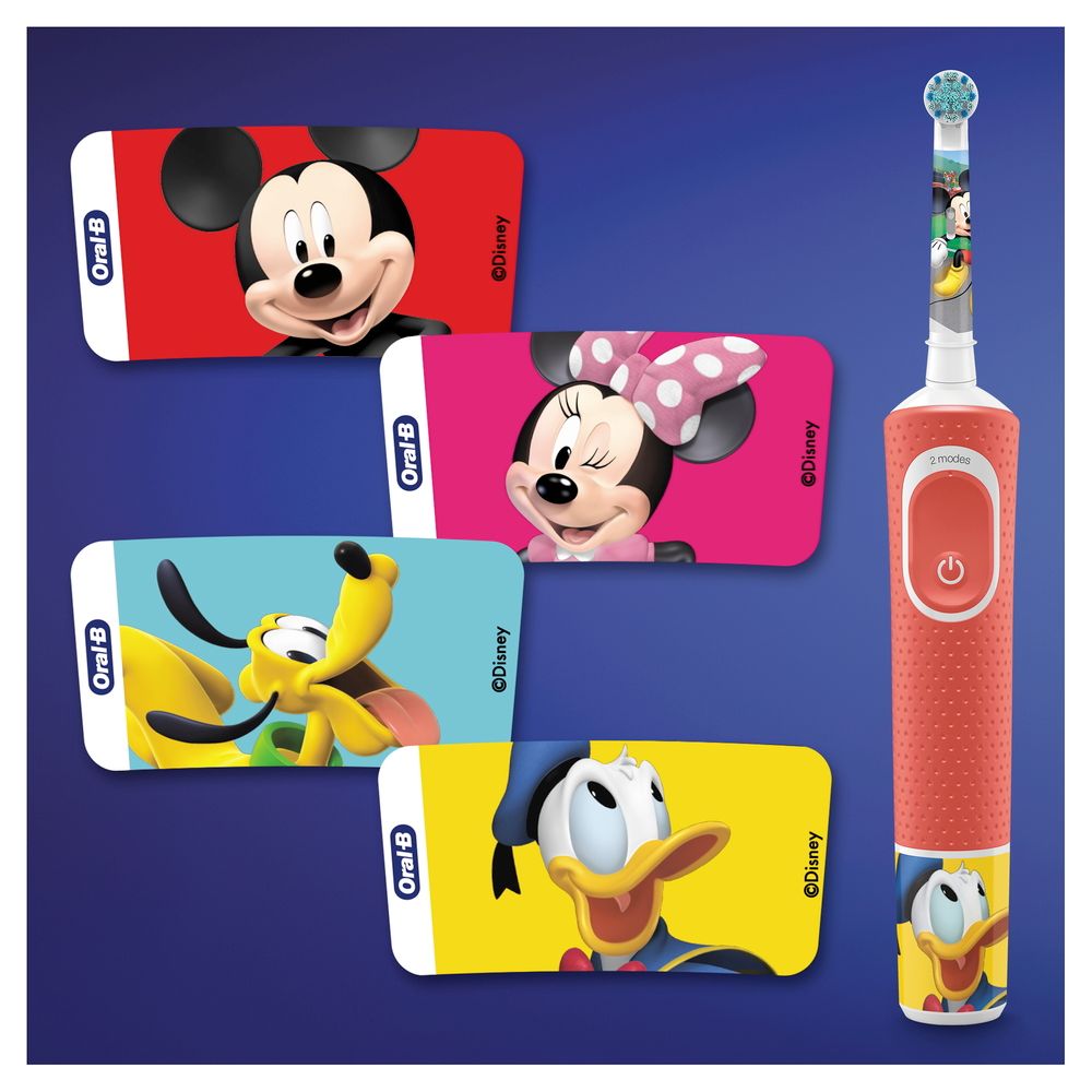 Oral-B - Elektrische Zahnbürste "Vitality Kids - Mickey Mouse" in Rot