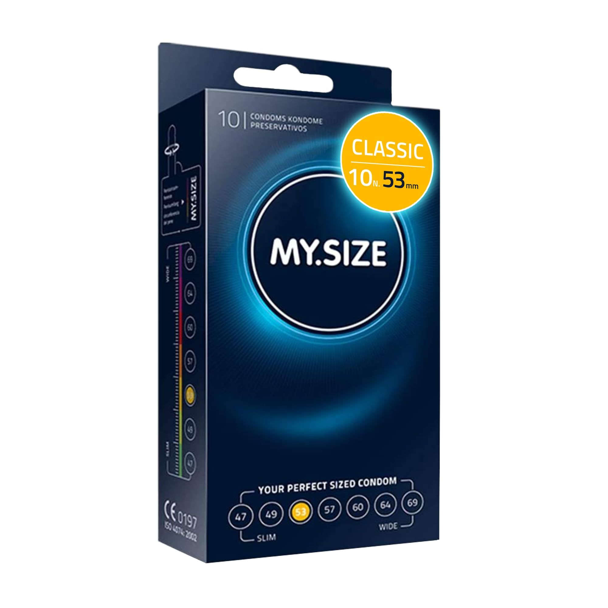 MY.SIZE Classic Preservativi Taglia 4 53mm