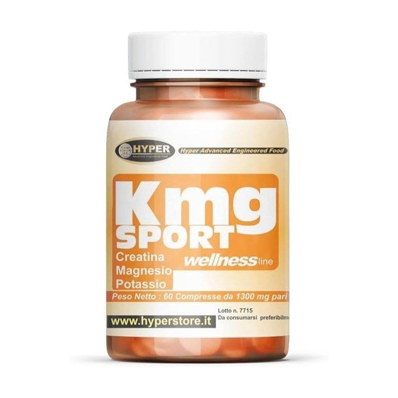 HYPER KMG Sport Integratore Alimentare Energetico con Magnesio Potassio Creatina