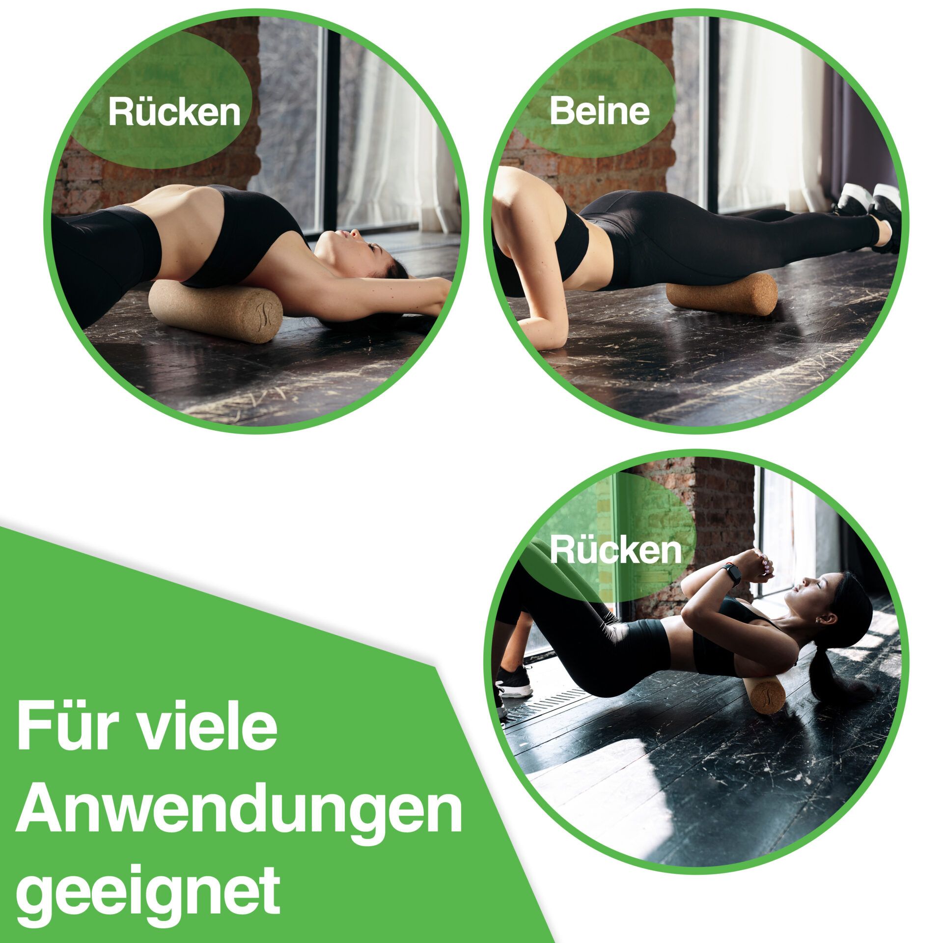 BACKLAxx® Faszienrolle Set aus Kork