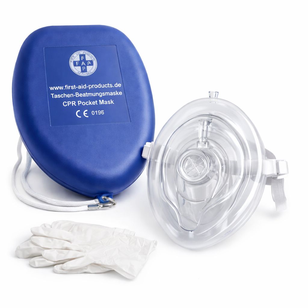 FAP First Aid Products Beatmungsmaske mit Mundstück & Filter im Hardcase 10 St Box