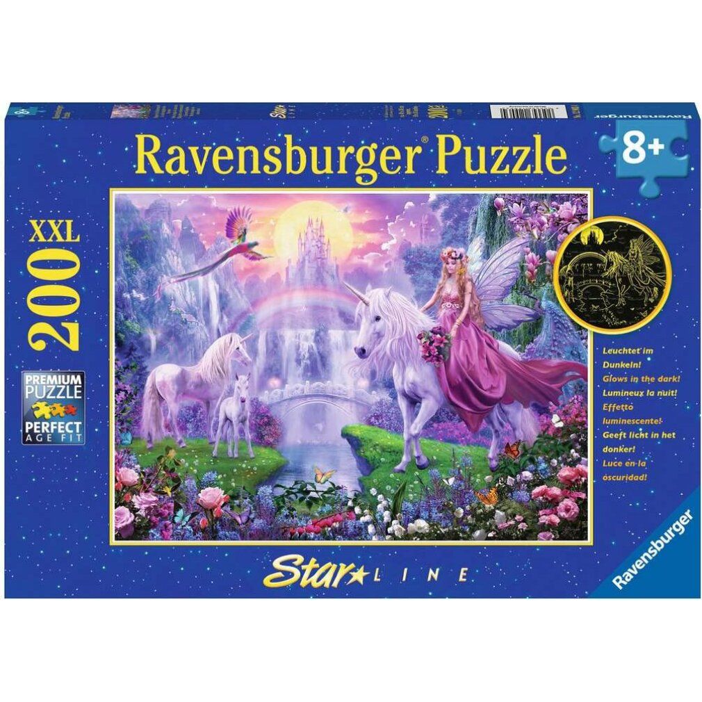 Ravensburger Ravensburger 12903 Puzzle Magische Einhornnacht 100 200 Teile xxl