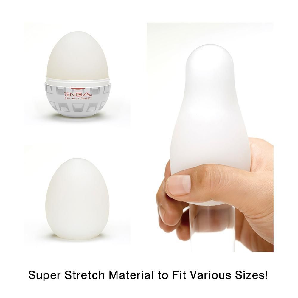 Tenga Ei Masturbator „Egg Brush“ mit Softborsten-Struktur