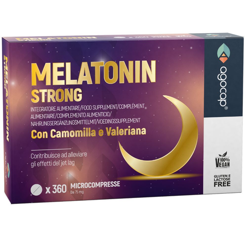 agocap - Melatonina forte, 1 mg 360 cpr in formato pocket