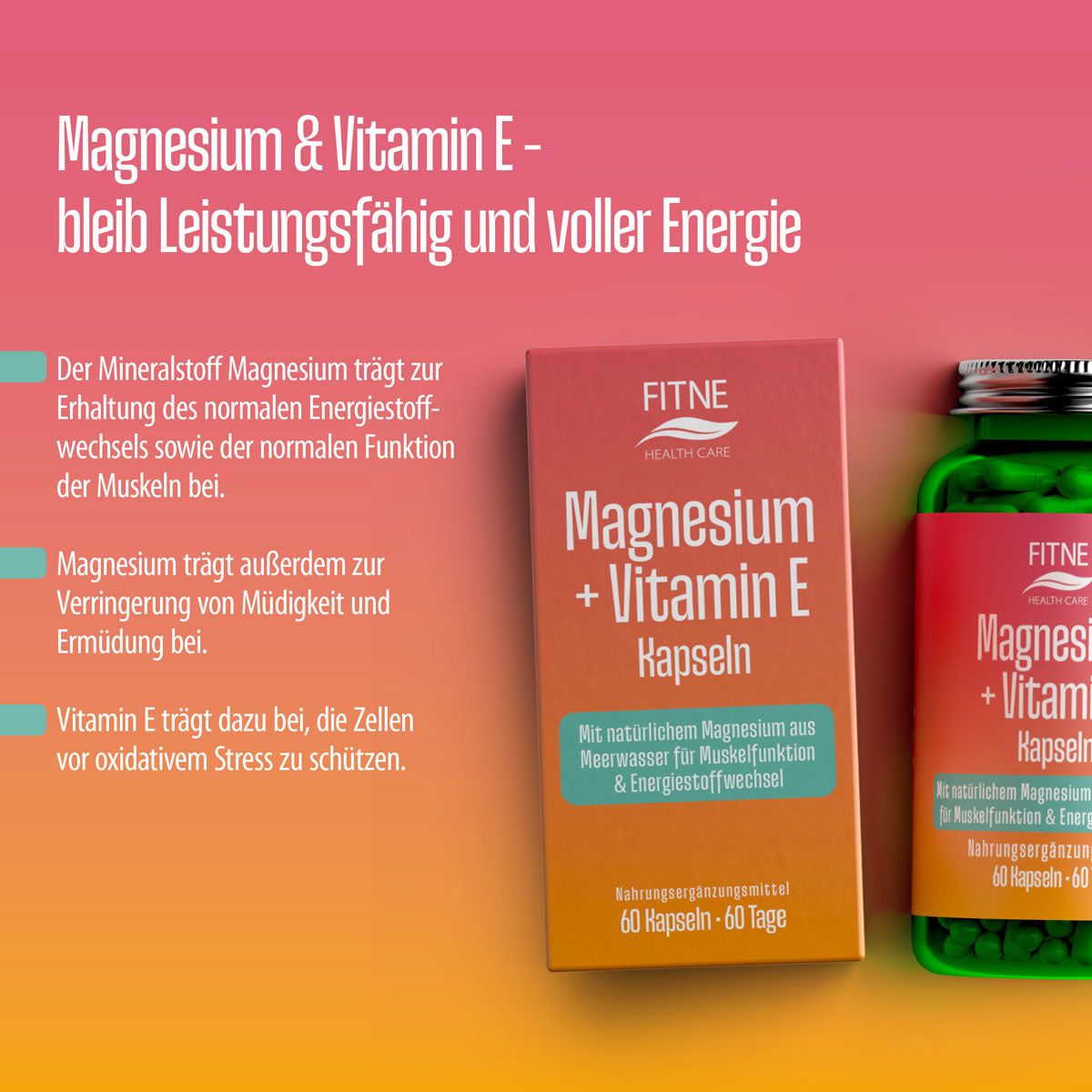 MAGNESIUM+VITAMIN E Kapseln