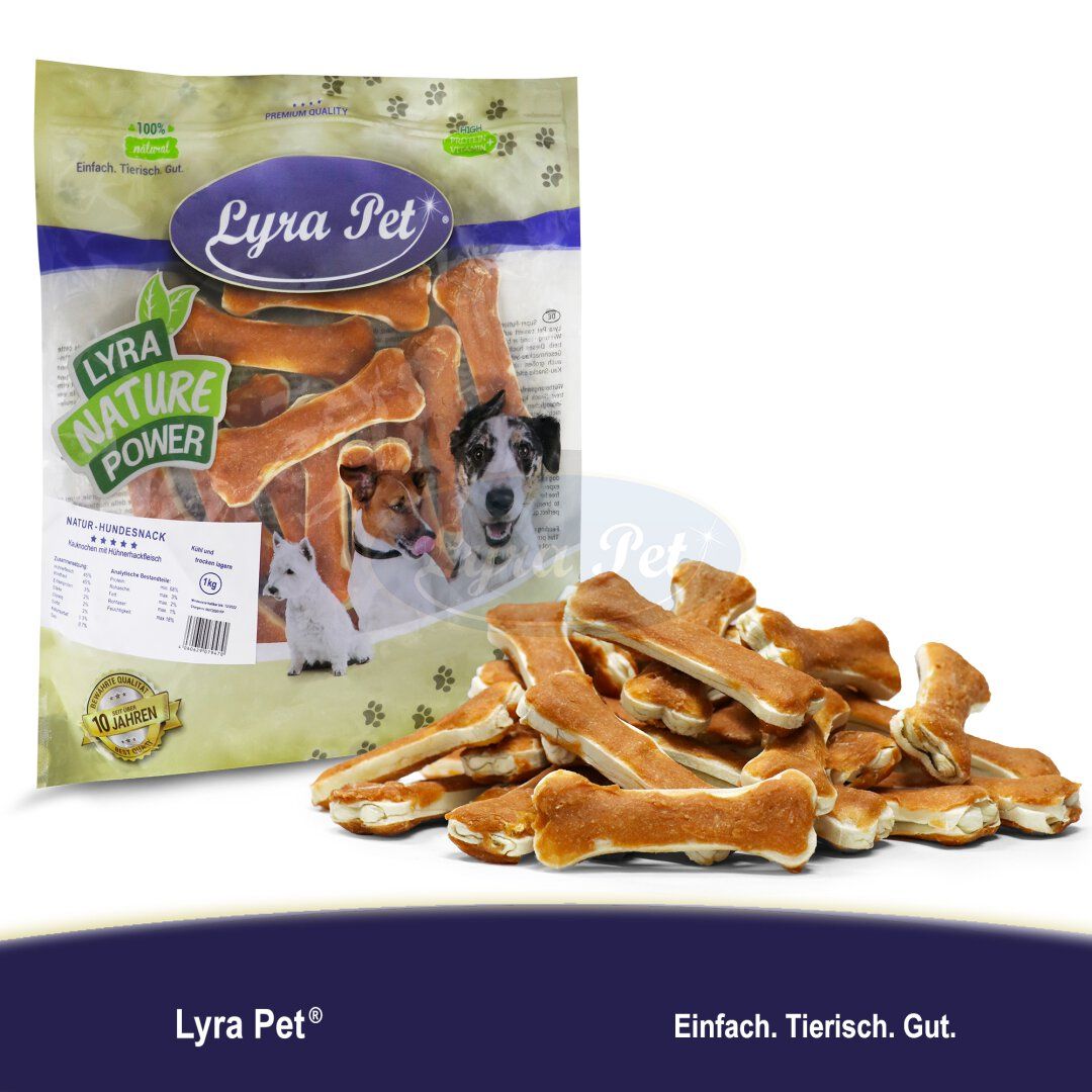 Lyra Pet® Kauknochen mit Hühnerhackfleisch