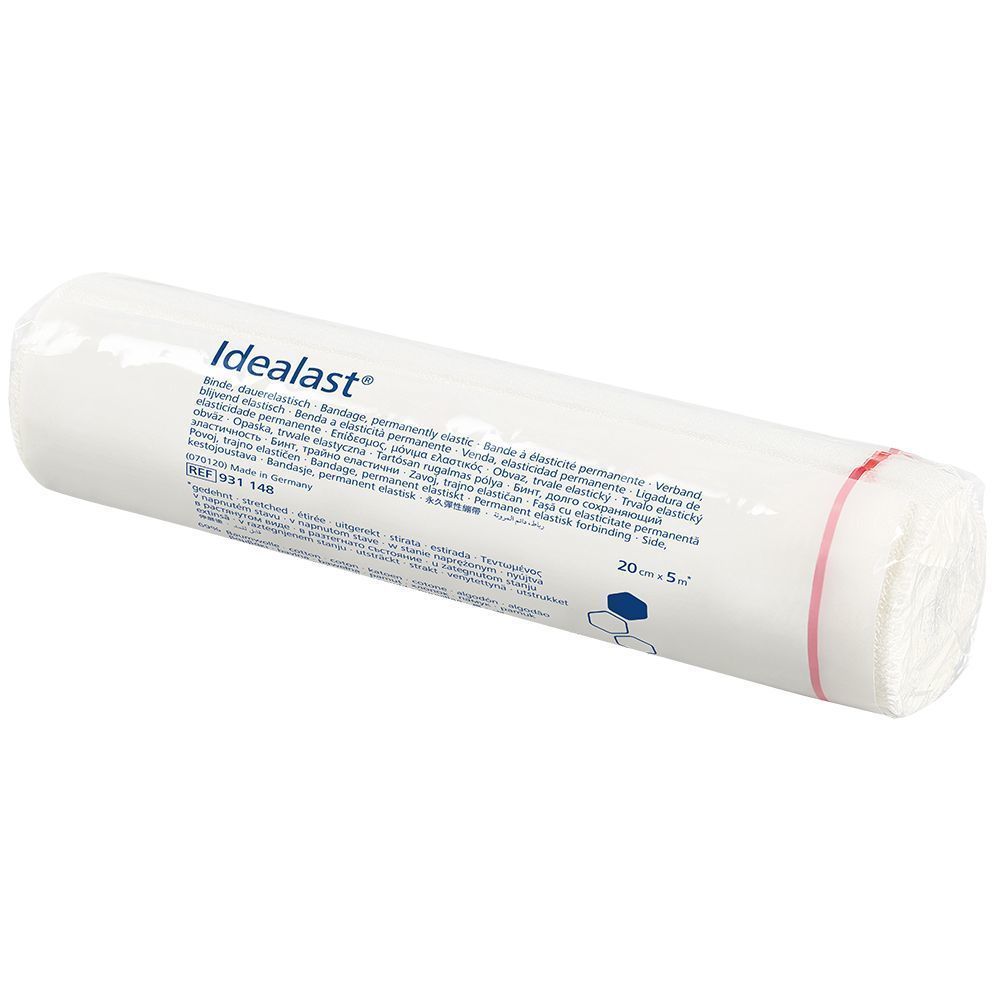 Idealast® Idealbinde 20 cm x 5 m mit Verbandklammern