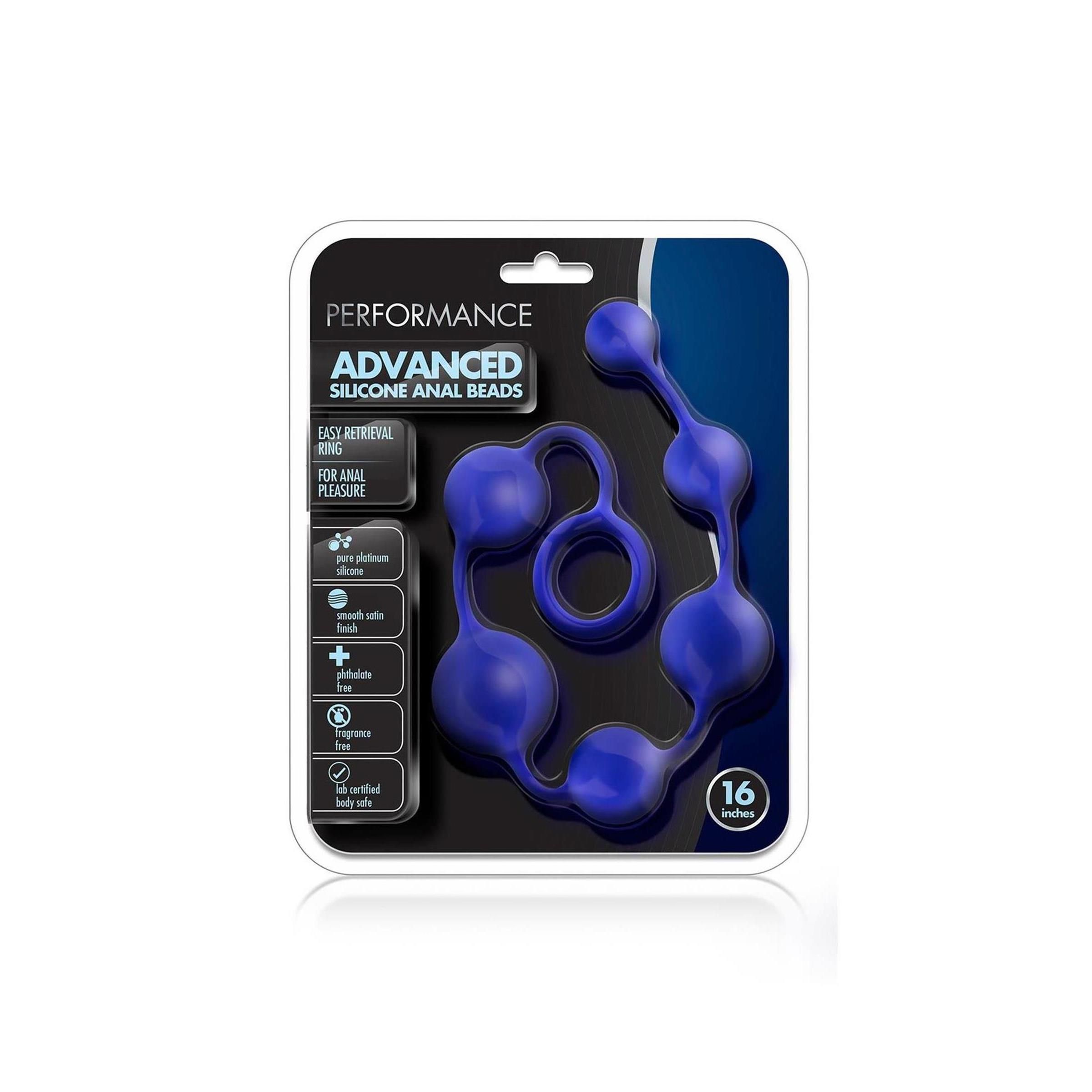 Blush - PERFORMANCE SILICONE ANAL BEADS INDIGO