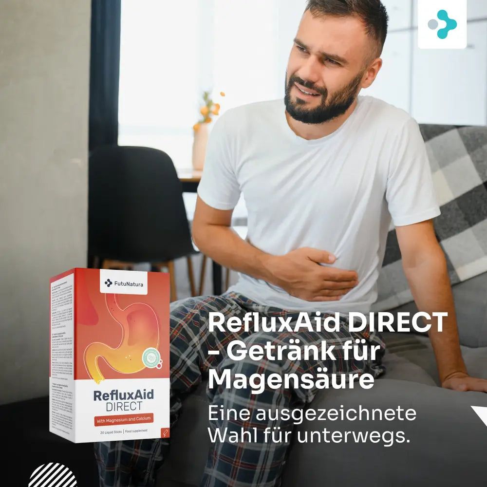 FutuNatura RefluxAid DIRECT Getränk für Magensäure, 20 Sticks.