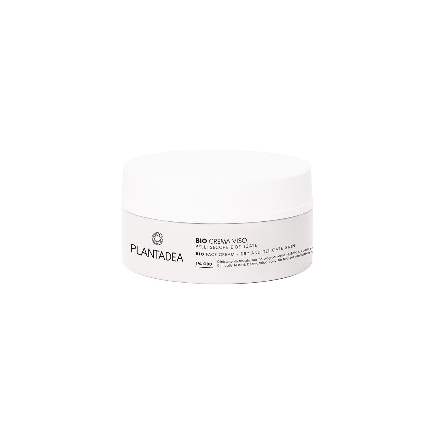 Plantadea Bio-Gesichtscreme mit CBD für trockene und empfindliche Haut 50 ml