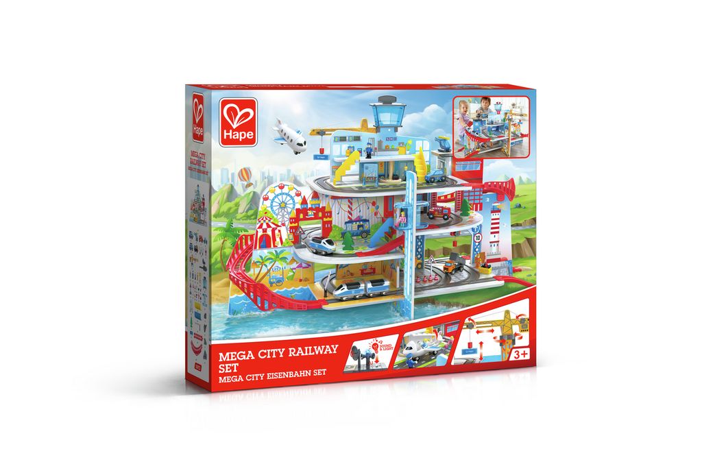 Hape Mega City Eisenbahn Set 1 St