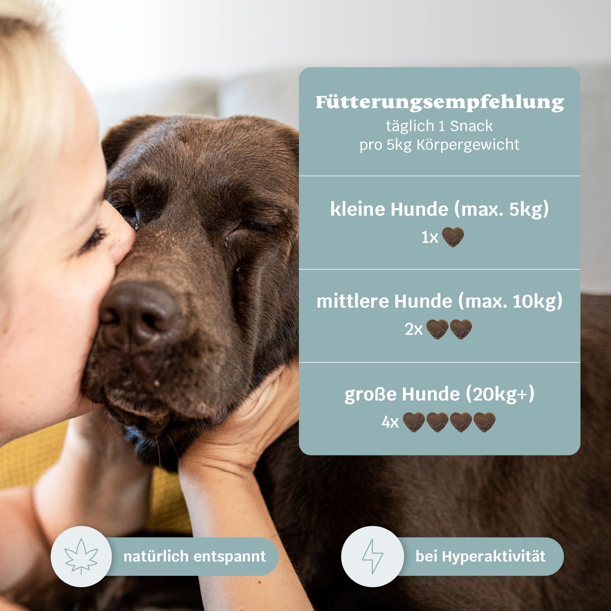 mammaly Relax Time Beruhigungsmittel für Hunde, Anti Stress Snack für Hunde mit Baldrian