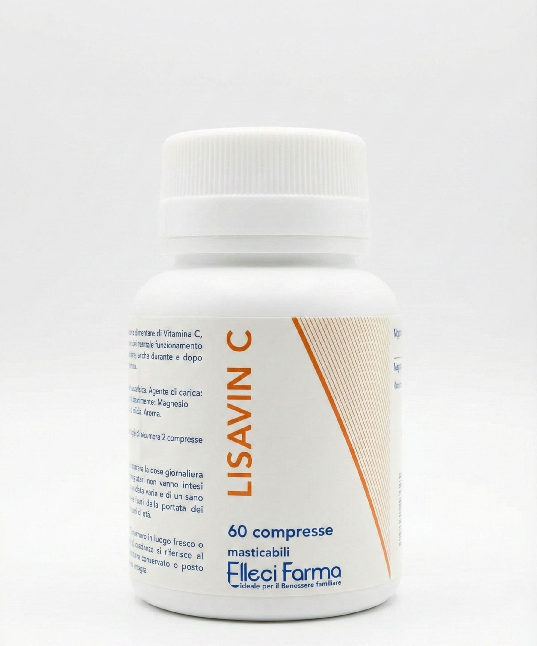 Elleci Farma Lisavin C – Vitamina C 1000mg e Zinco Masticabile Difese Immunitarie 60 cpr