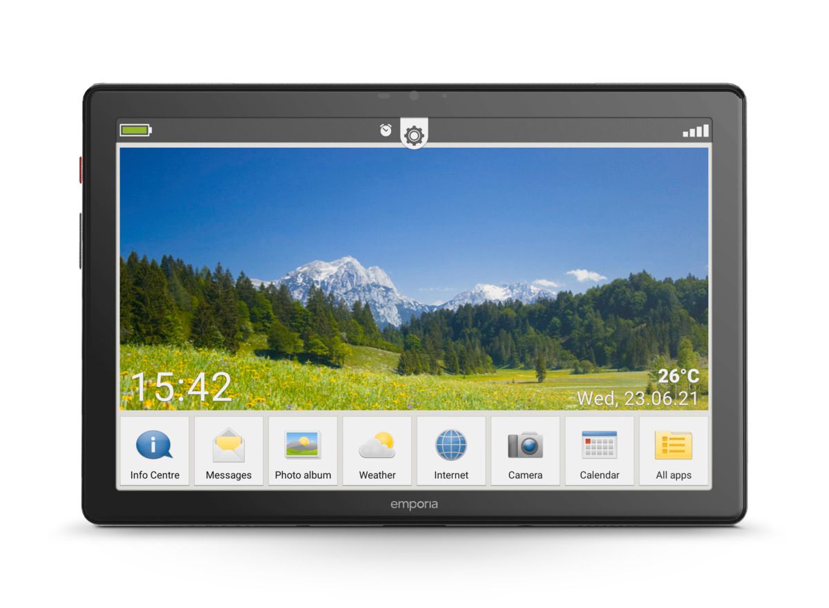 emporia TABLET schwarz 32 GB 10,1 Zoll 13 MP Senioren Tablet einfache Bedienung
