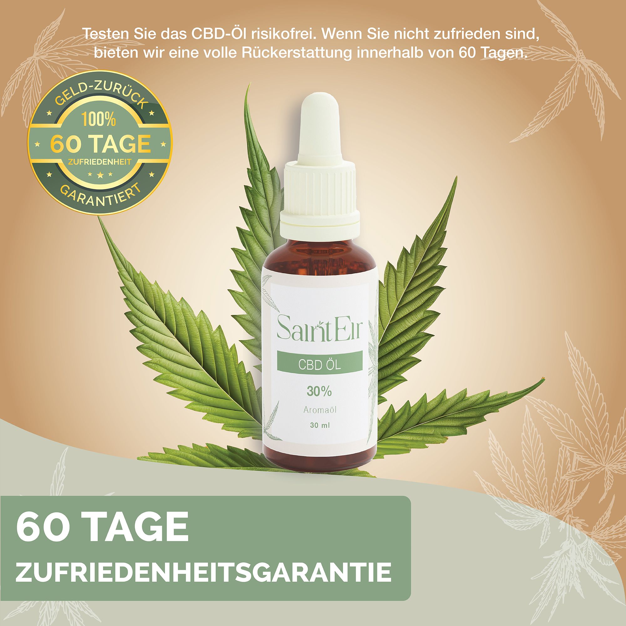 Saint EIR CBD Öl 30% Vollspektrum - 9000 mg Cannabidiol