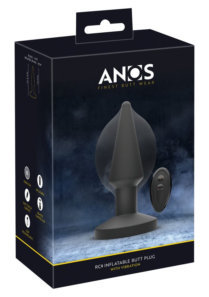 ANOS RC Inflatable Butt Plug with Vibration