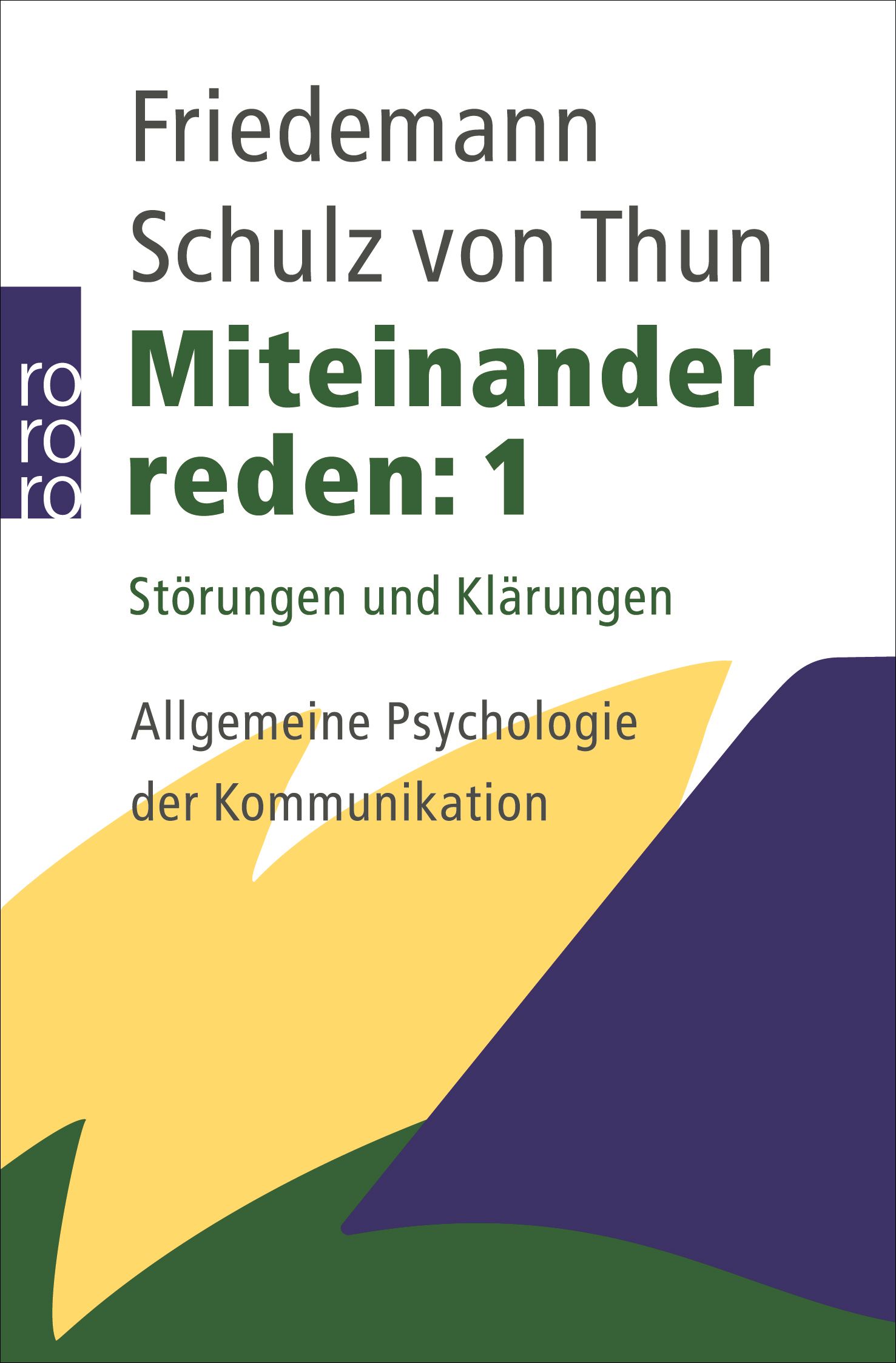 Buchcover von "Miteinander reden: 1". Titel und Autor deutlich sichtbar. Farbige geometrische Formen im Hintergrund.