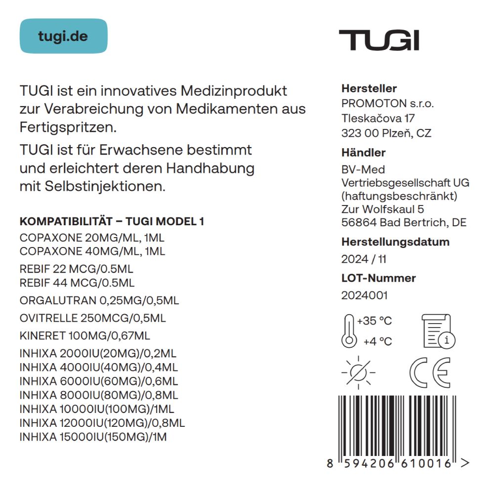 TUGI Modell 1 Medizinische Spritzenhilfe