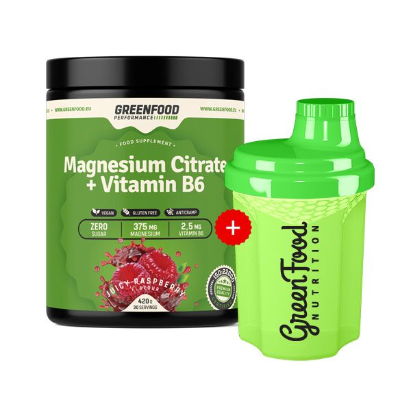GreenFood Nutrition Performance Magnesium Citrate  + 300ml Shaker
