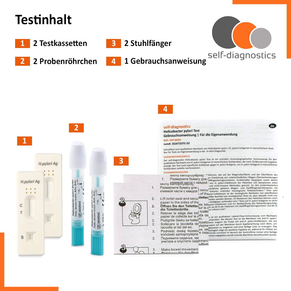 self-diagnostics Helicobacter pylori Stuhltest - Schnelltest für zu Hause